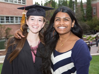 Davidson Academy graduation smiling students