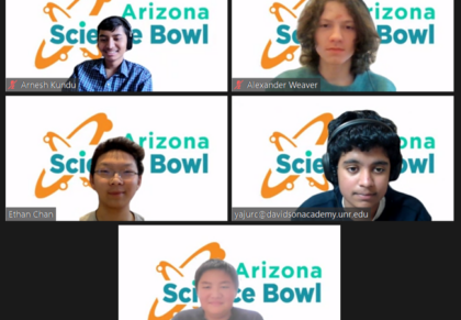 Members of the Davidson Academy Science Bowl Team