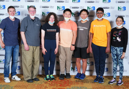 Davidson Academy Science Bowl Team Posing in Washington D.C.