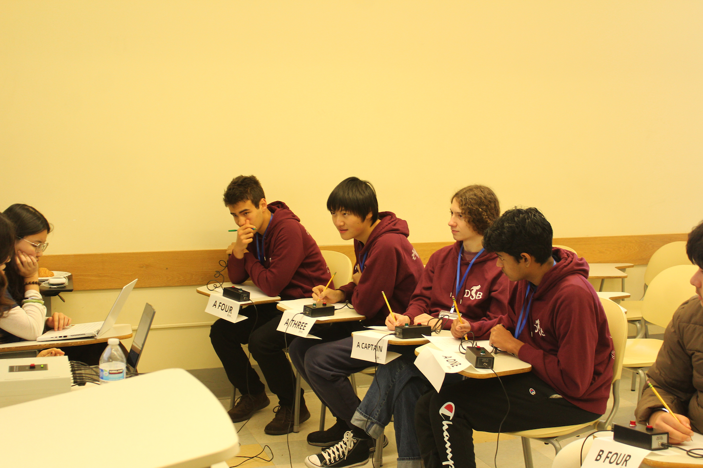 Students sitting at desks